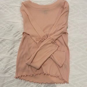 Pink long sleeve shirt
